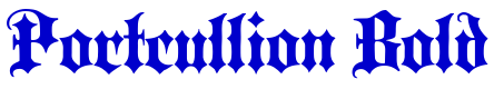 Portcullion Bold шрифт
